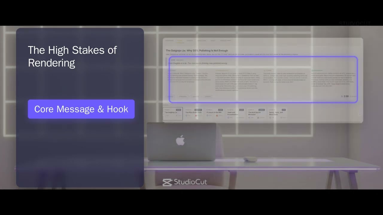 Product walkthrough: editing the AI-generated video plan before approval